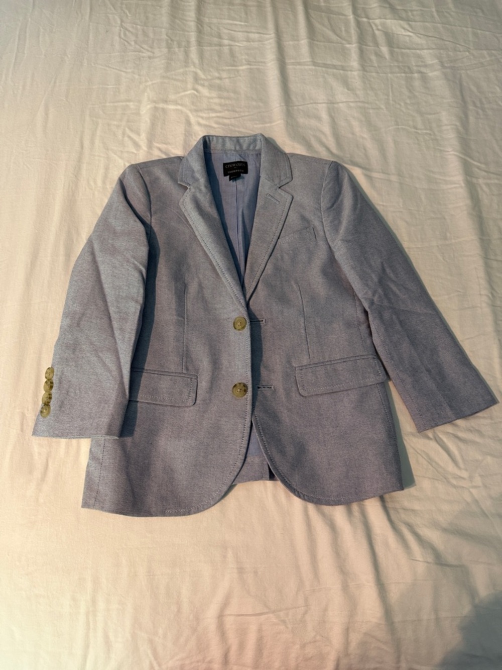 Crewcuts Thompson Suit Cloudy Blue Oxford